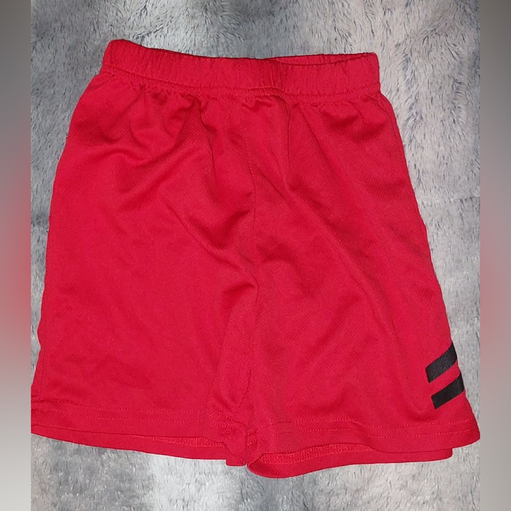 Boys Red Athletic Shorts